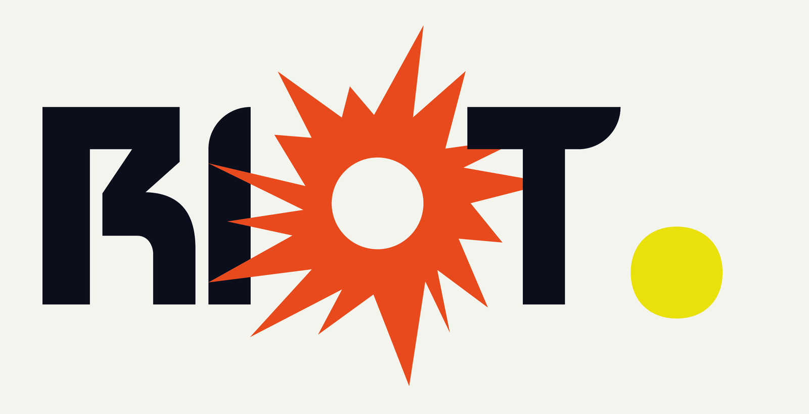 RIOT logo on cream background 01