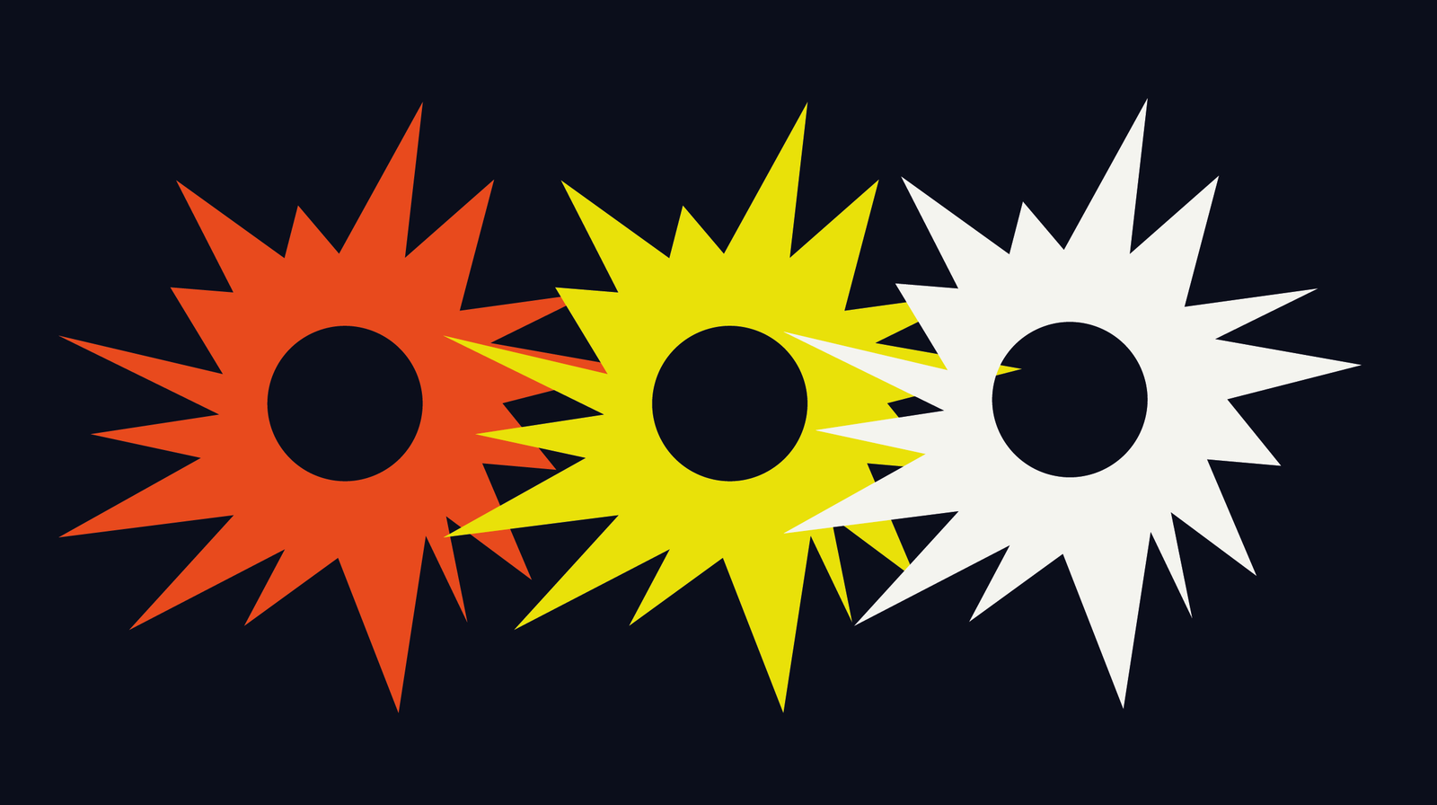 Three variants of the RIOT monogram